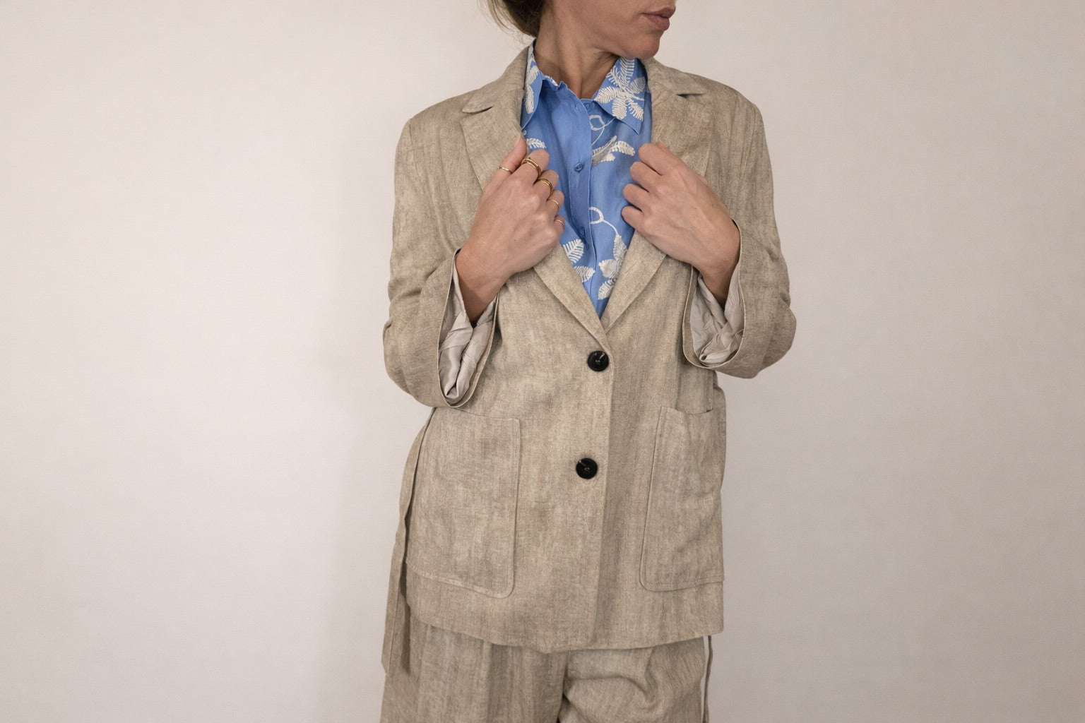 GIACCA H2O GESSATA BEIGE