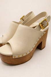 SABOT BIANCO CON BORCHIE
