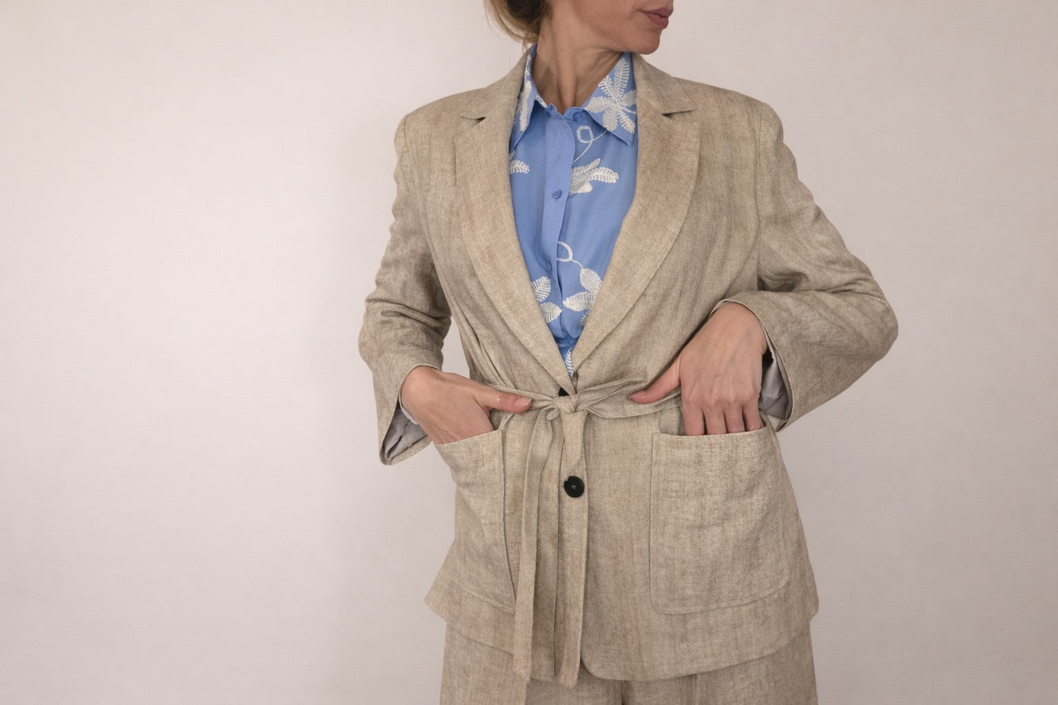 GIACCA H2O GESSATA BEIGE