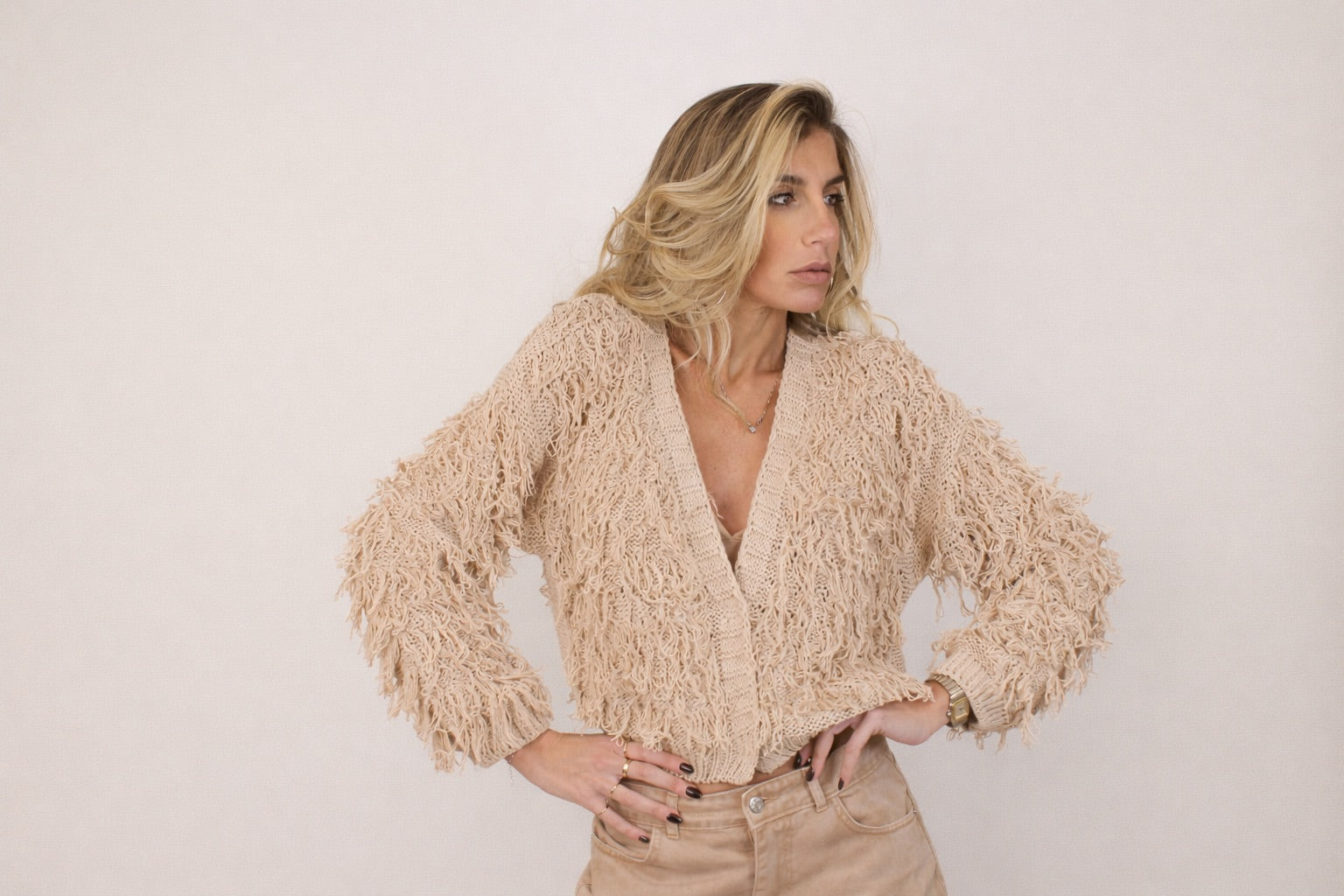 CARDIGAN FRANGE HAVE-ONE