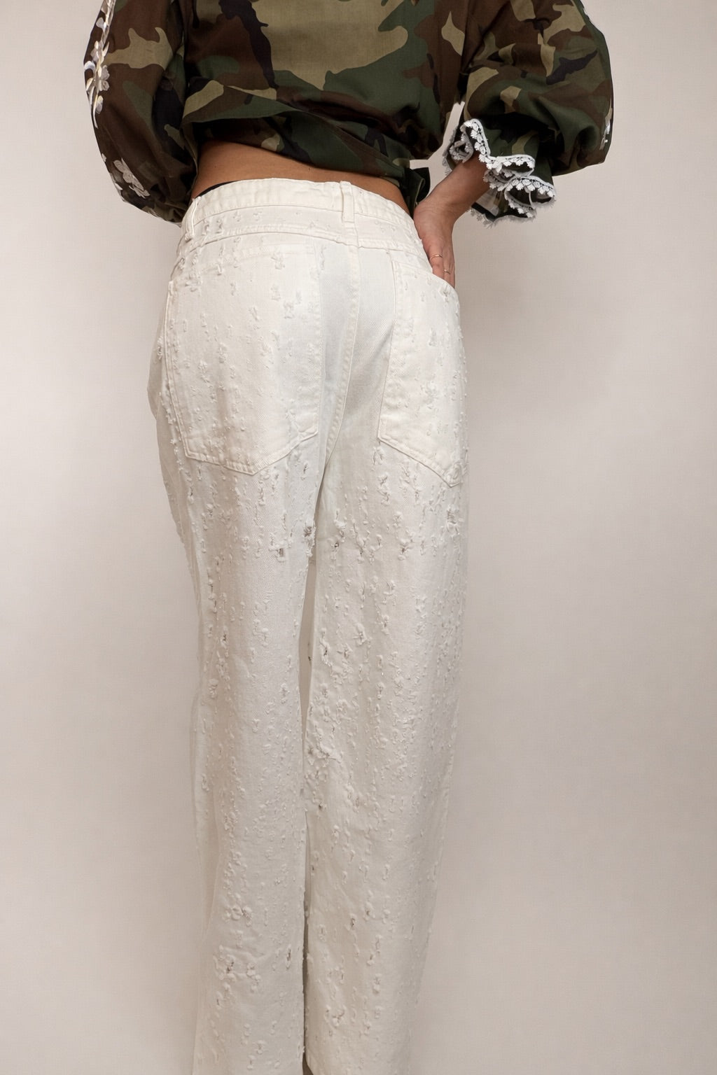 DENIM PINKERCOUTURE BIANCO MADAME
