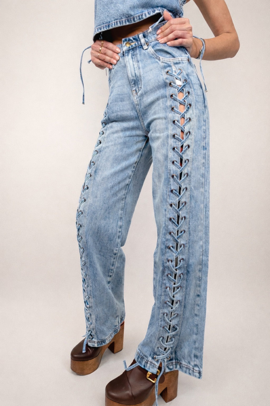 PANTALONE AURORA STRINGATO VICOLO.