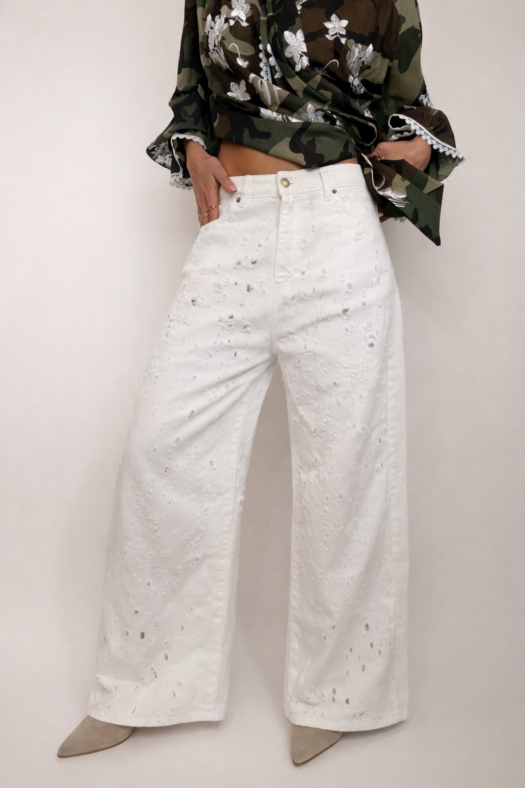 DENIM PINKERCOUTURE BIANCO MADAME