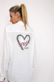 CAMICIA 5 PROGRESS CON STAMPA LABBRA IN STRASS