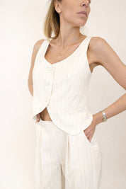 GILET H20 GESSATO BIANCO