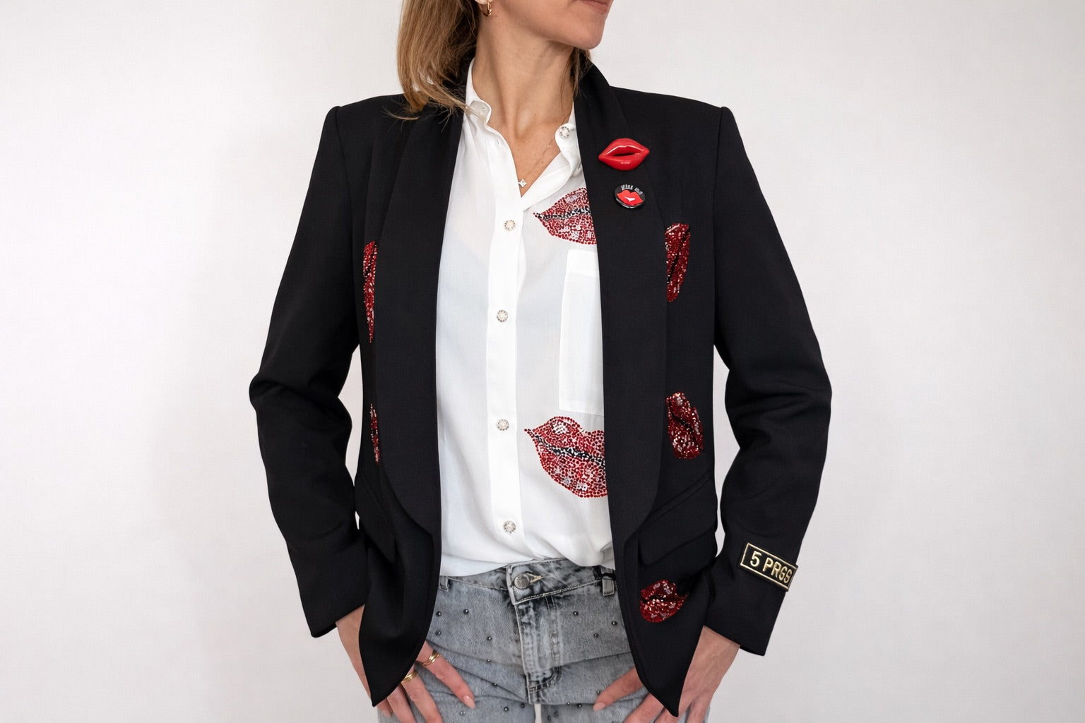 BLAZER 5 PROGRESS CON BACI IN STRASS