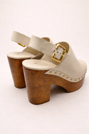 SABOT BIANCO CON BORCHIE
