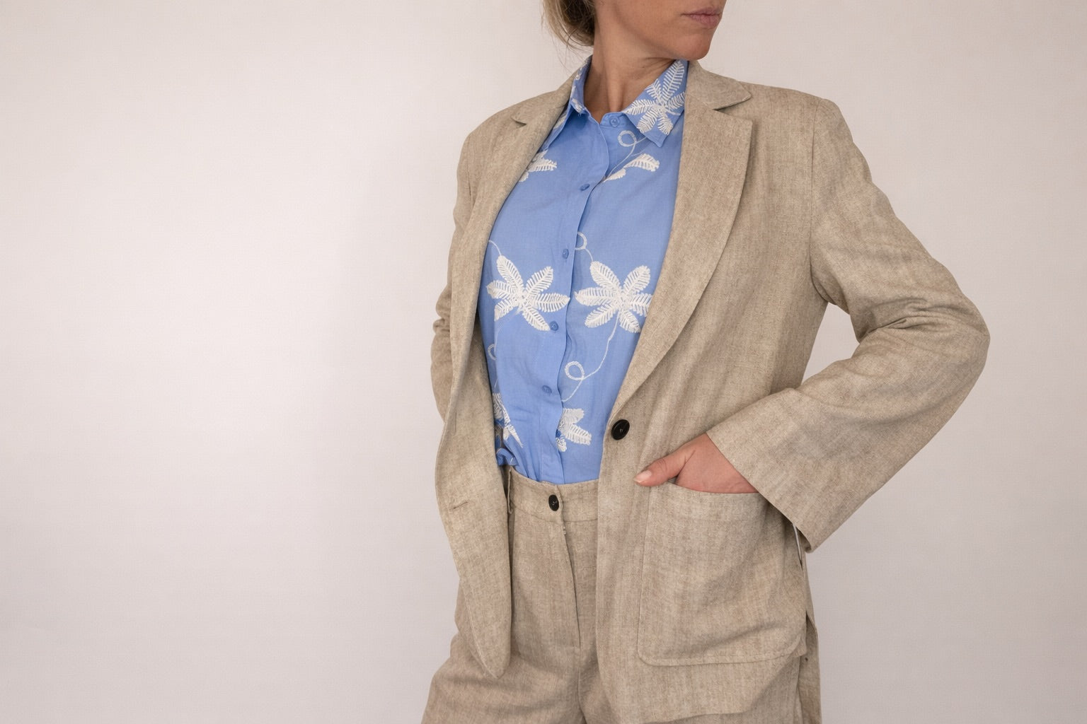 GIACCA H2O GESSATA BEIGE