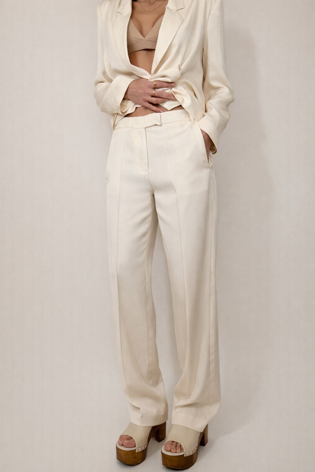 PANTALONE RAME BIANCO