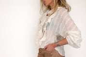 CAMICIA SOUVENIR CON RUCHES FRONTALI