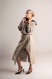 Polo in maglia a coste