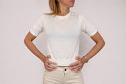 MAGLIA A MANICHE CORTE SOLO CASHMERE