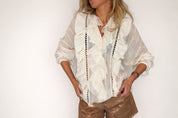 CAMICIA SOUVENIR CON RUCHES FRONTALI