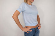 MAGLIA A MANICHE CORTE SOLO CASHMERE