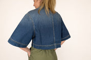 Giacchetta-top  Noir n Bleu in denim