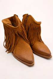 STIVALETTO BASSO JE T'AIME INGRASSATO CUOIO