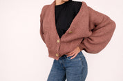 CARDIGAN BOTTONI IN LEGNO HAVEONE