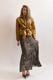 Giacca in ecopelle olio