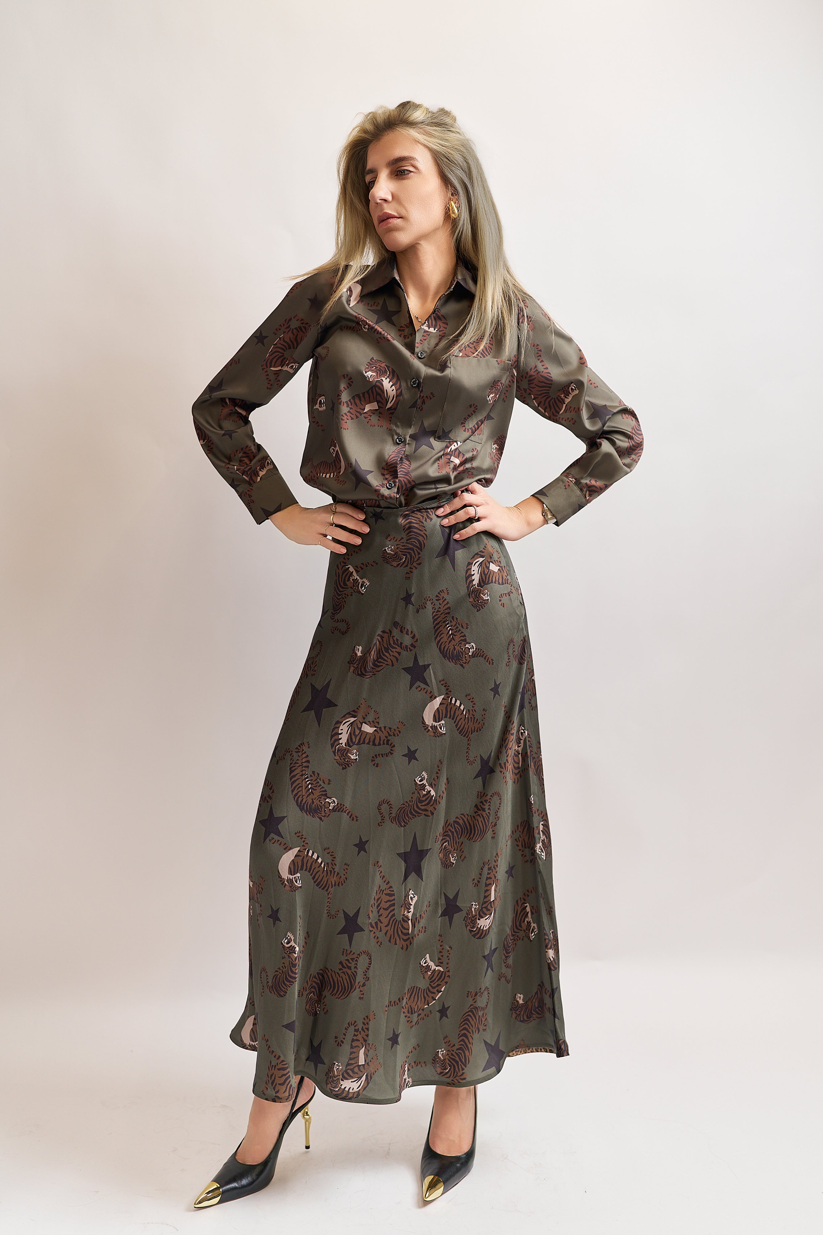 Gonna stampa pantere