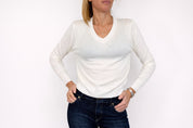 MAGLIONCINO SCOLLO A V SOLO CASHMERE