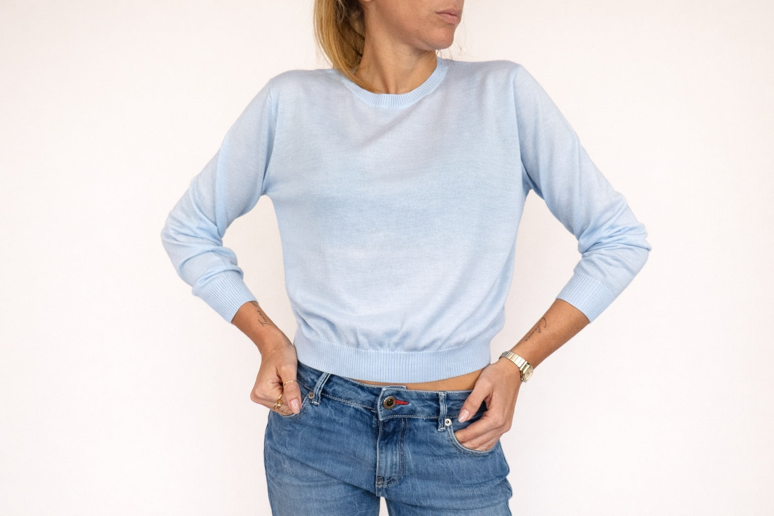 MAGLIONCINO GIROCOLLO SOLO CASHMERE