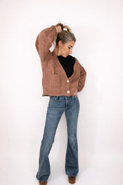 CARDIGAN BOTTONI IN LEGNO HAVEONE