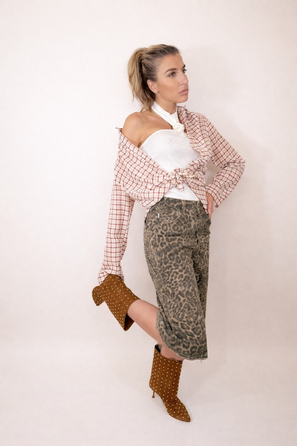 CAMICIA A QUADRI HAVEONE