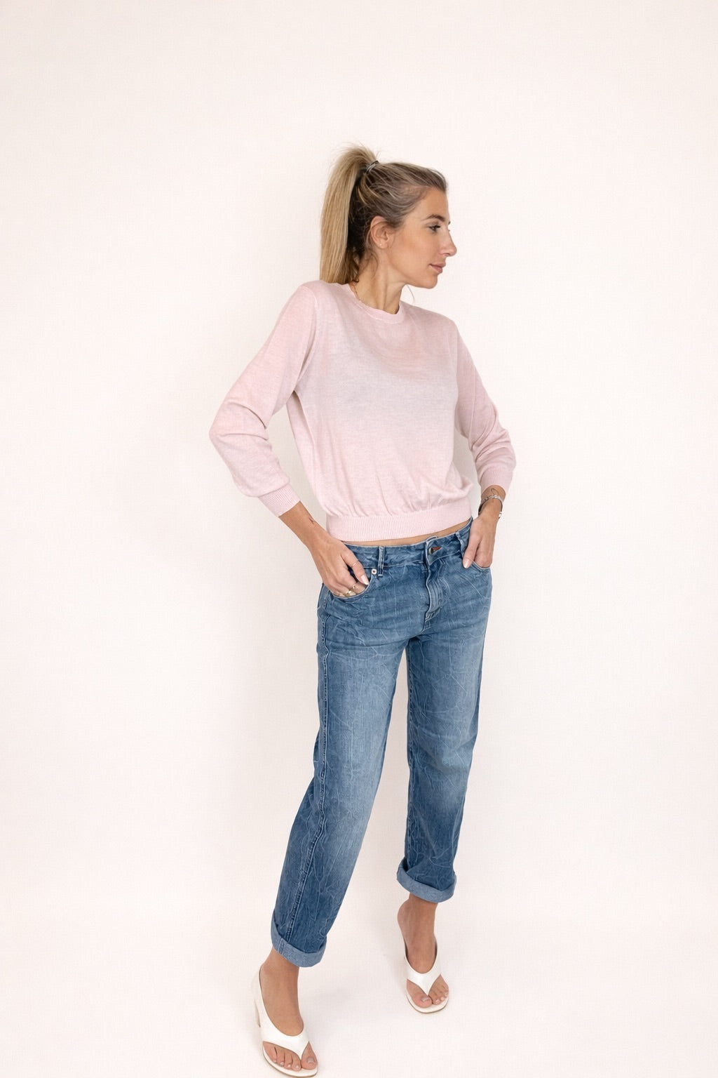 MAGLIONCINO GIROCOLLO SOLO CASHMERE