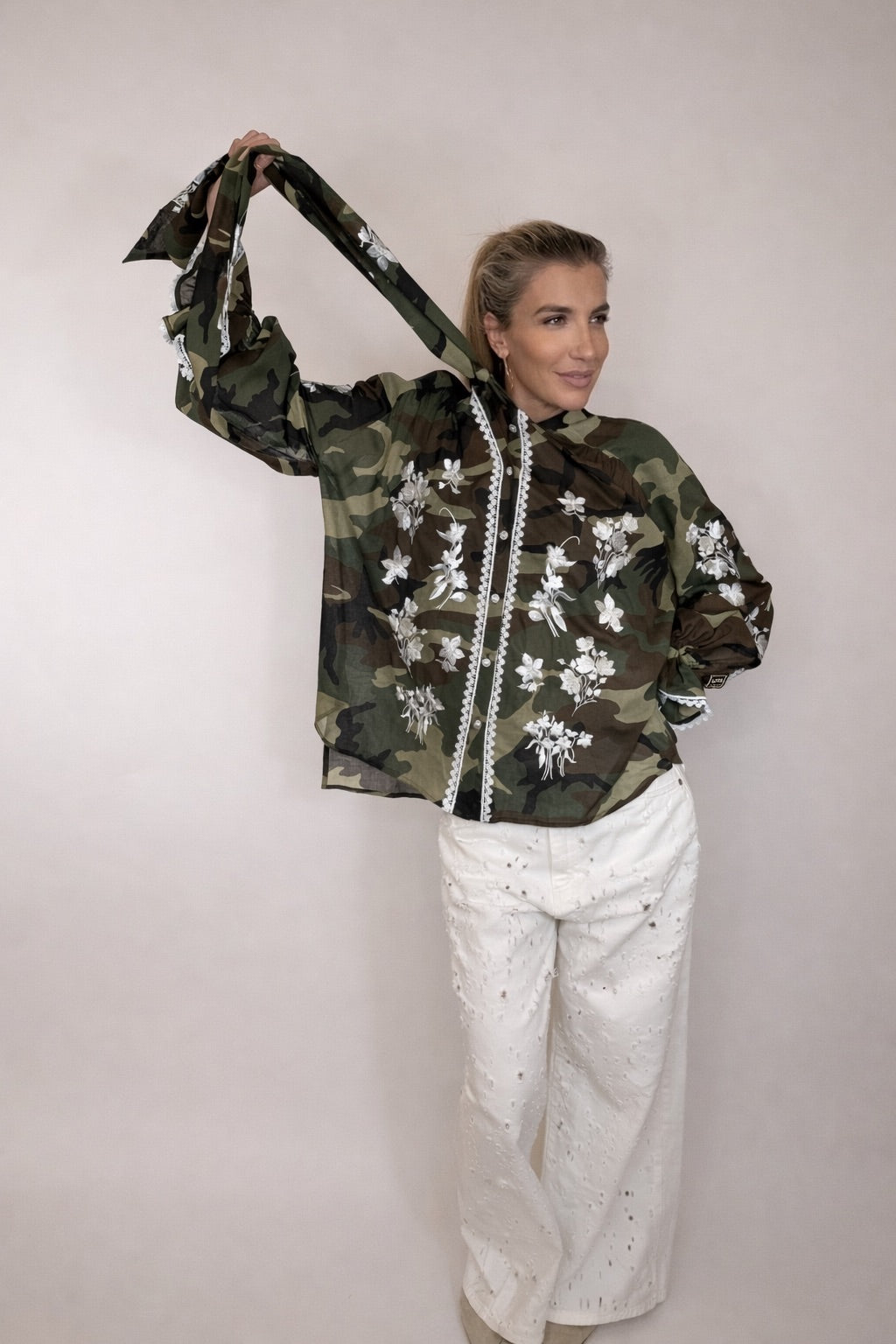 DENIM PINKERCOUTURE BIANCO MADAME