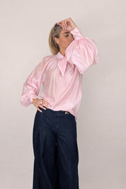 CAMICIA VICOLO FIOCCO SUL COLLO