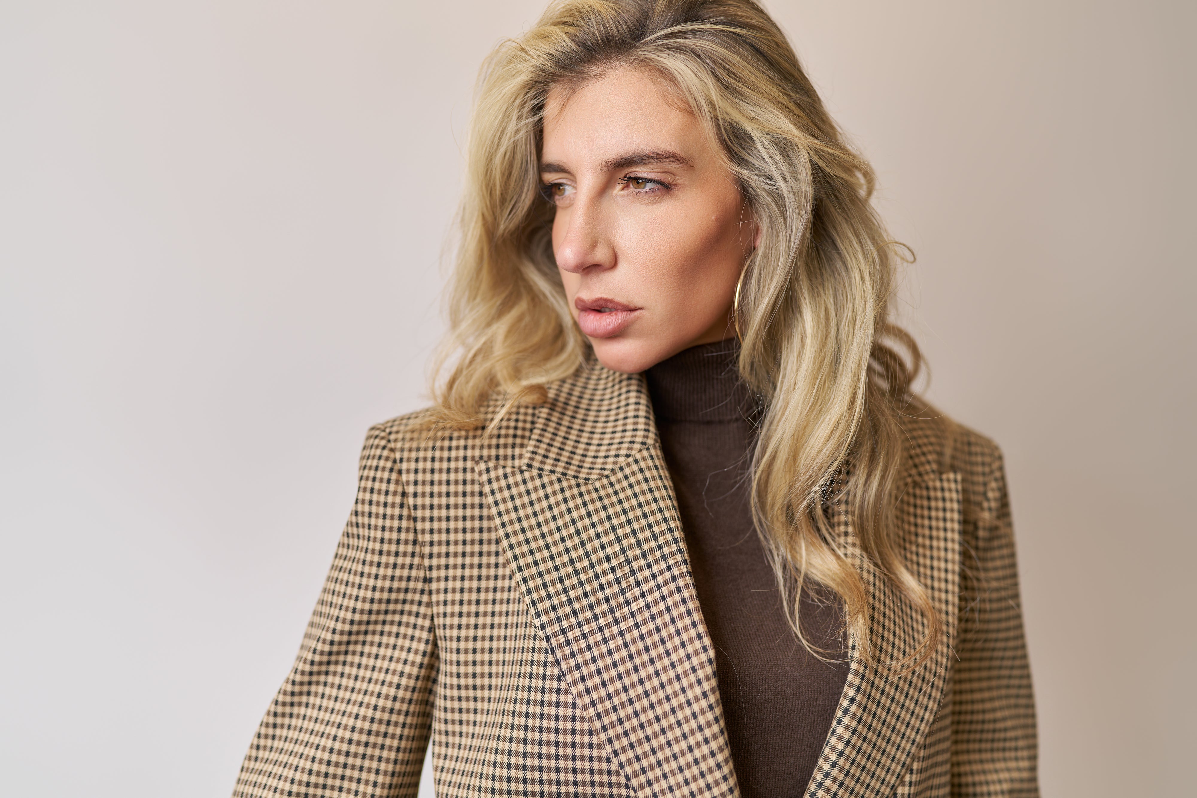 Giacca check aniye by