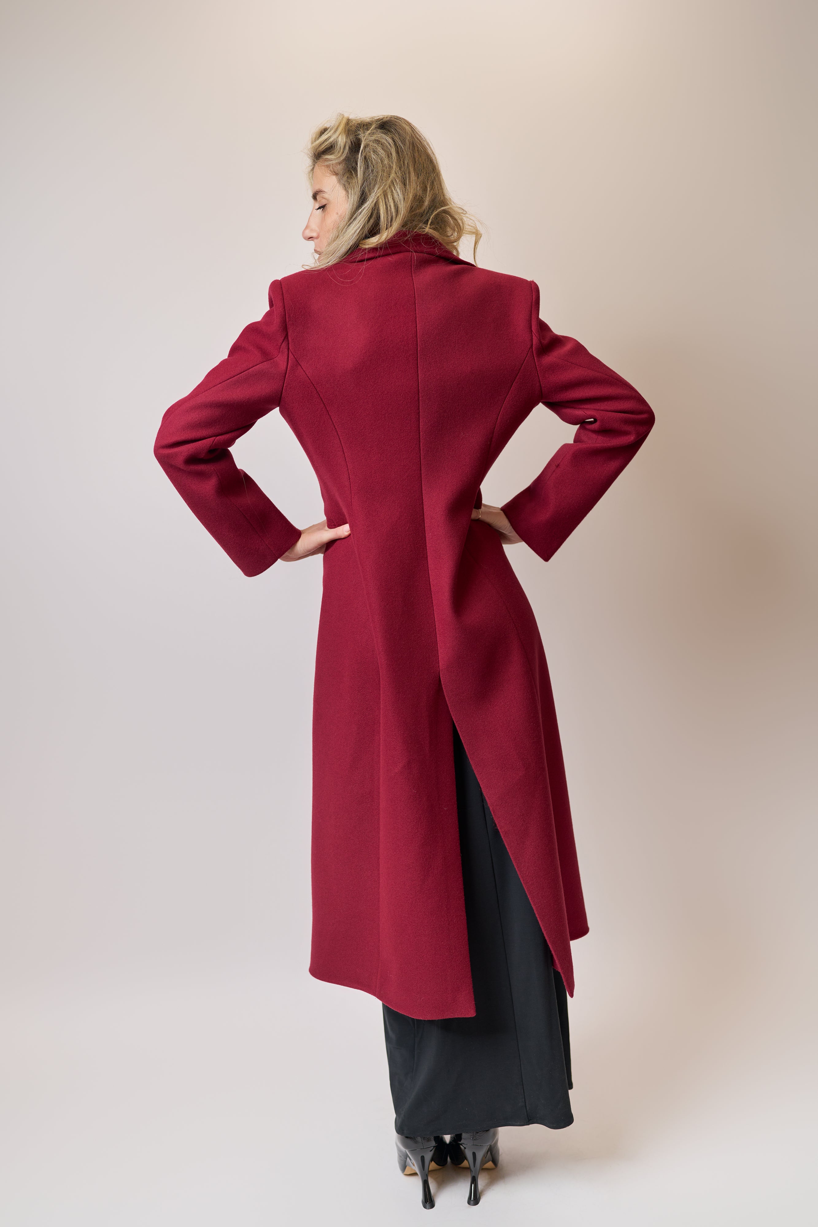 Cappotto monopetto a un bottone