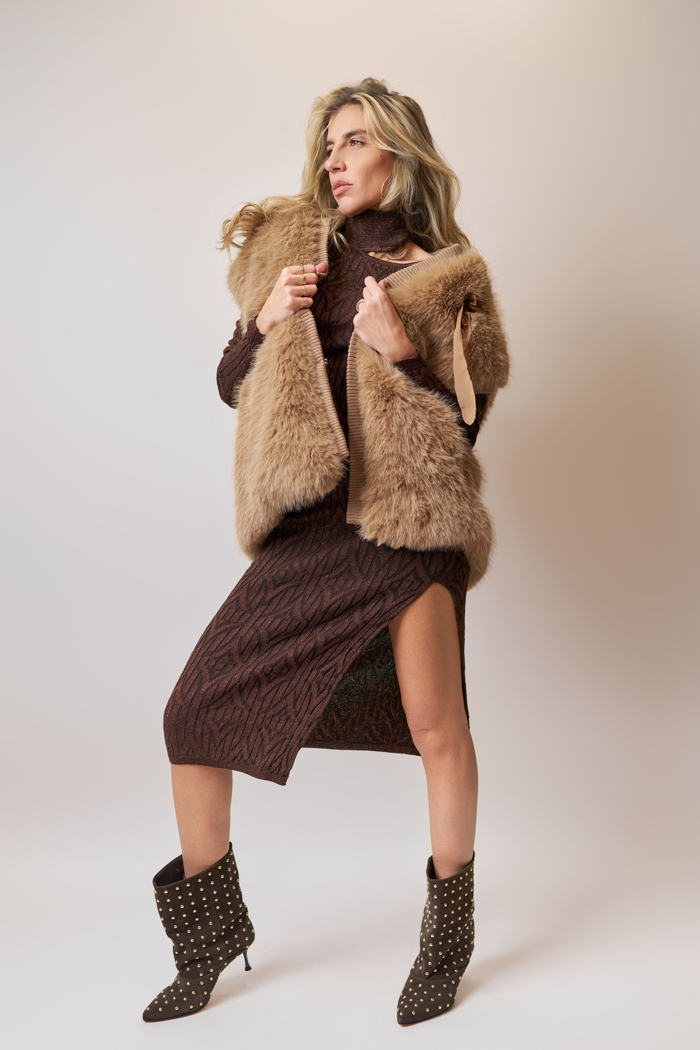 abito lungo akep lurex