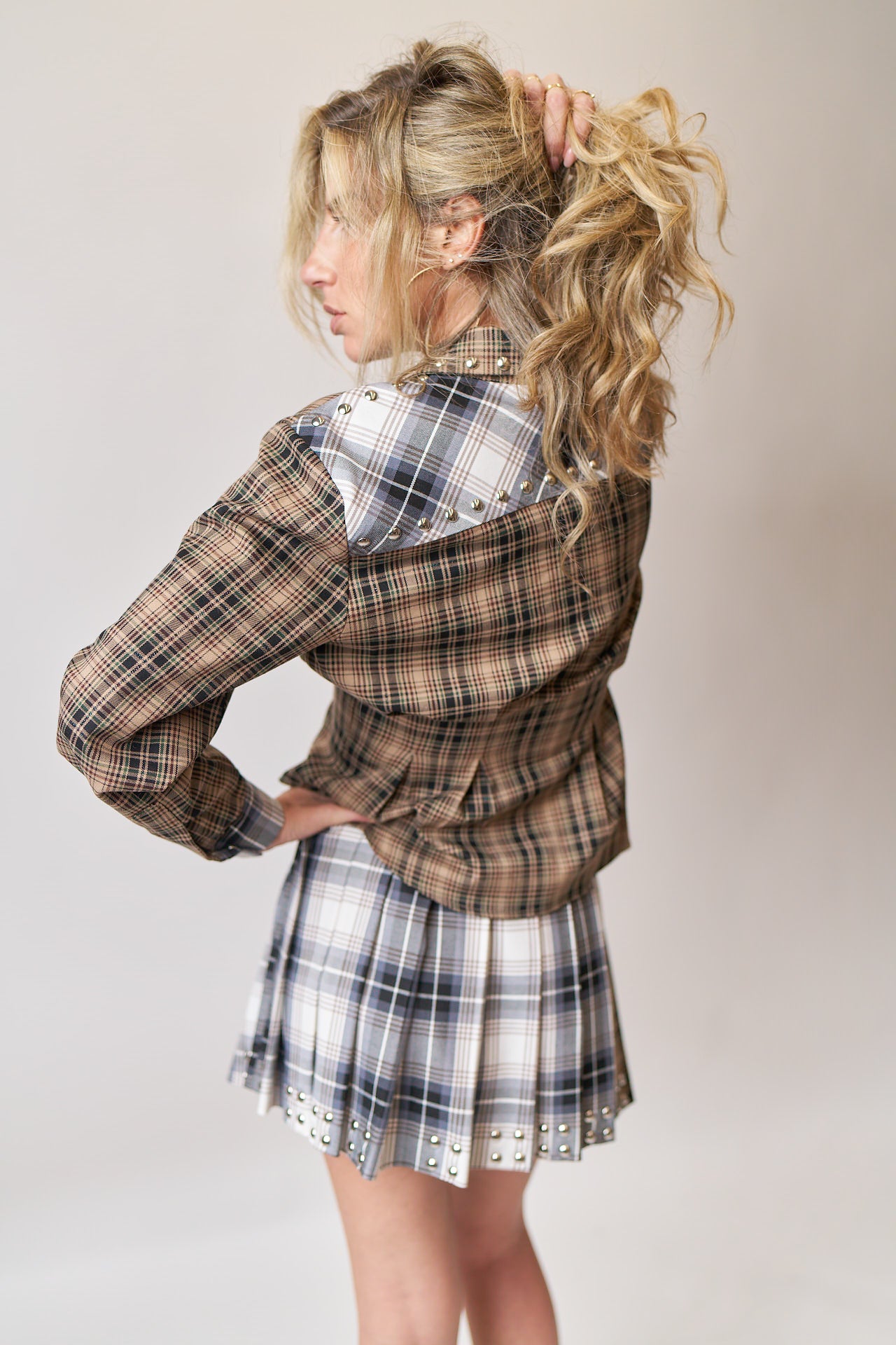 Mini gonna a stampa check