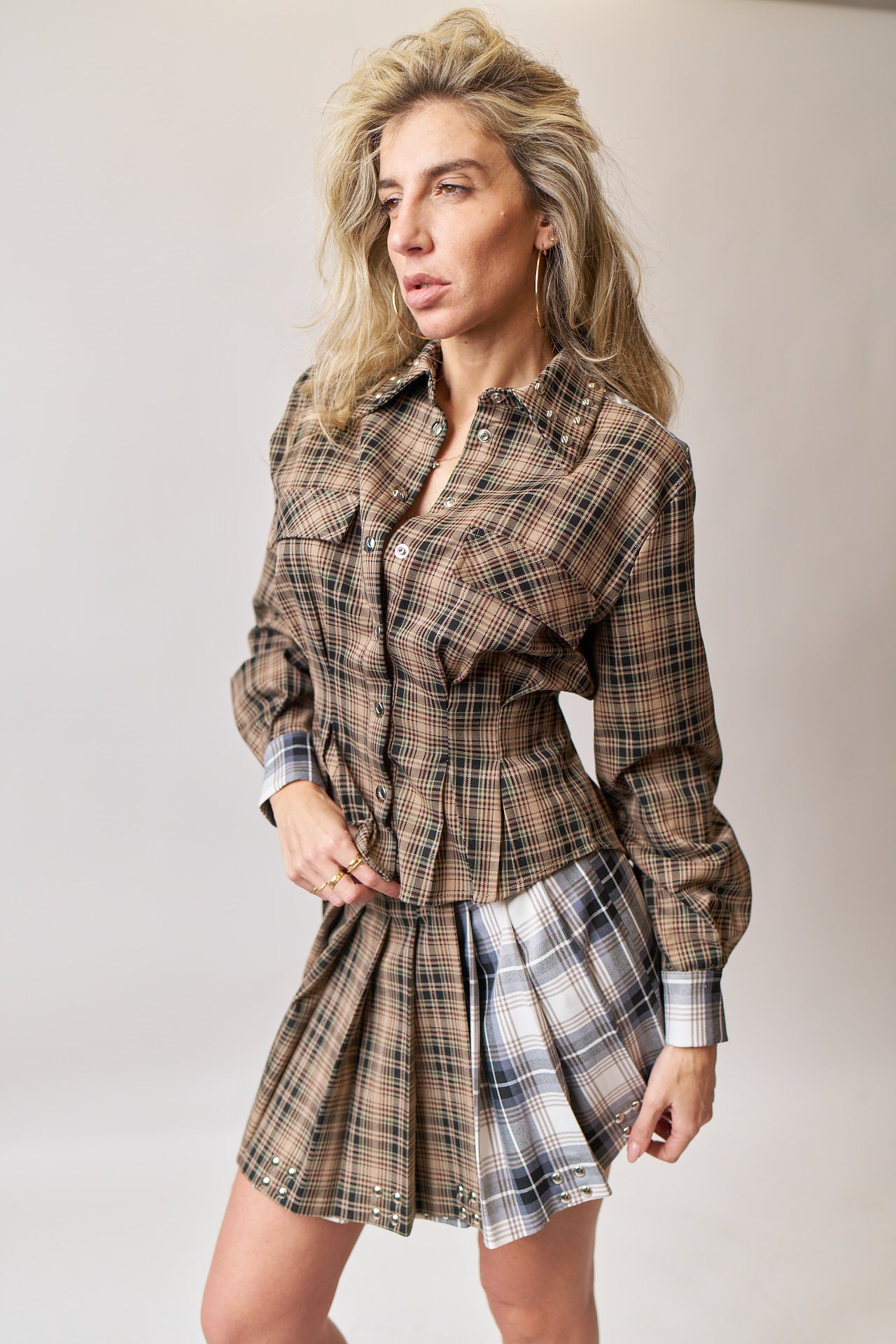 Mini gonna a stampa check