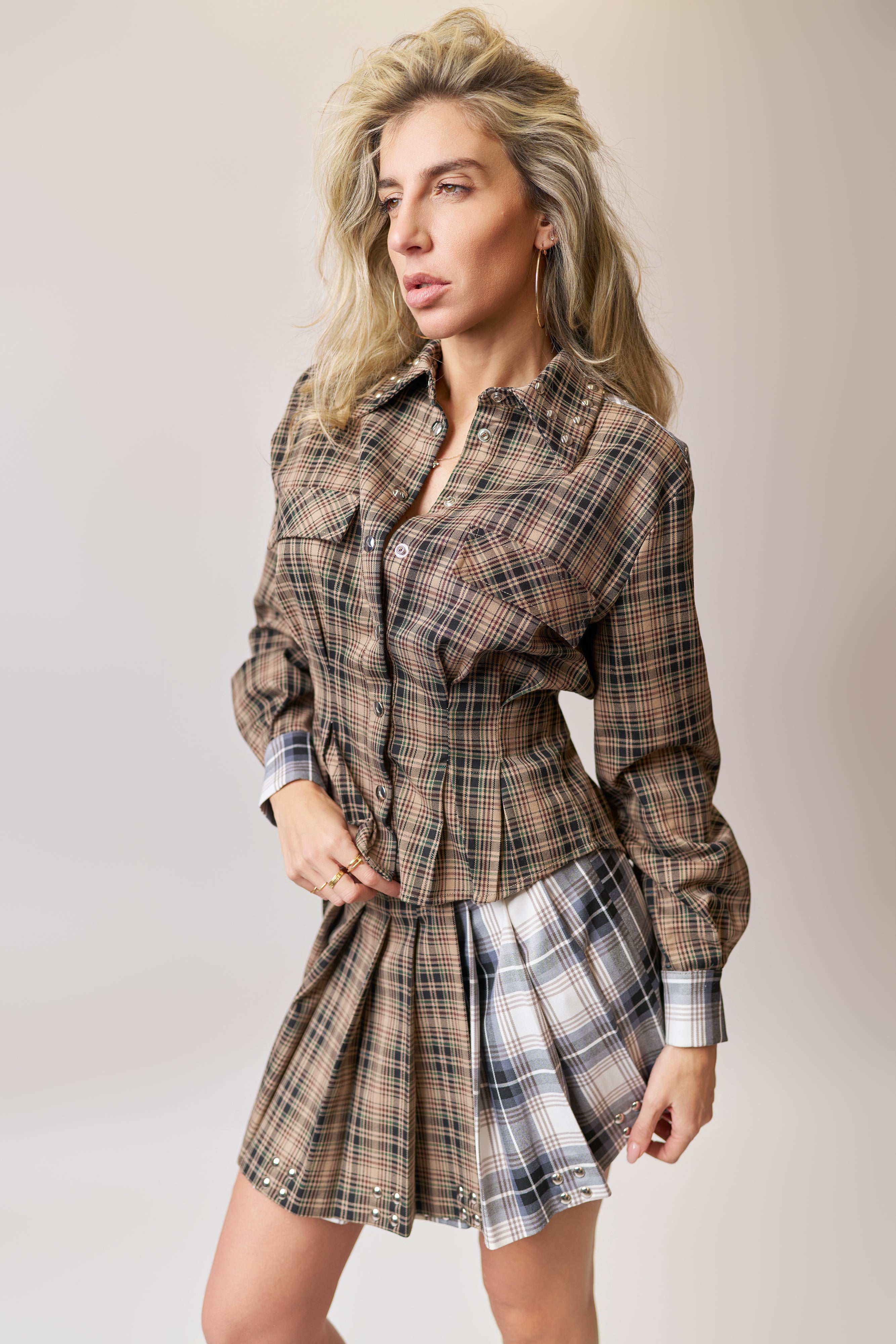 Camicia stampa check