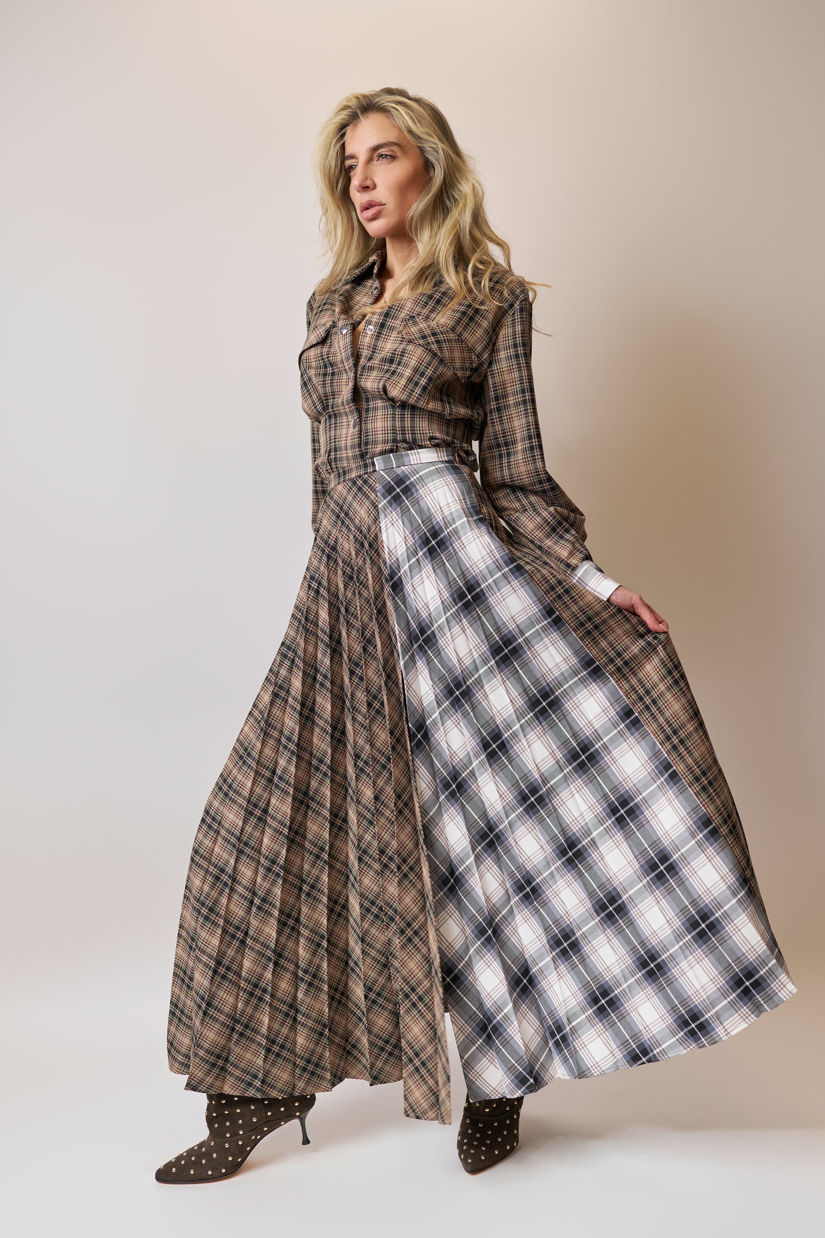 Camicia stampa check