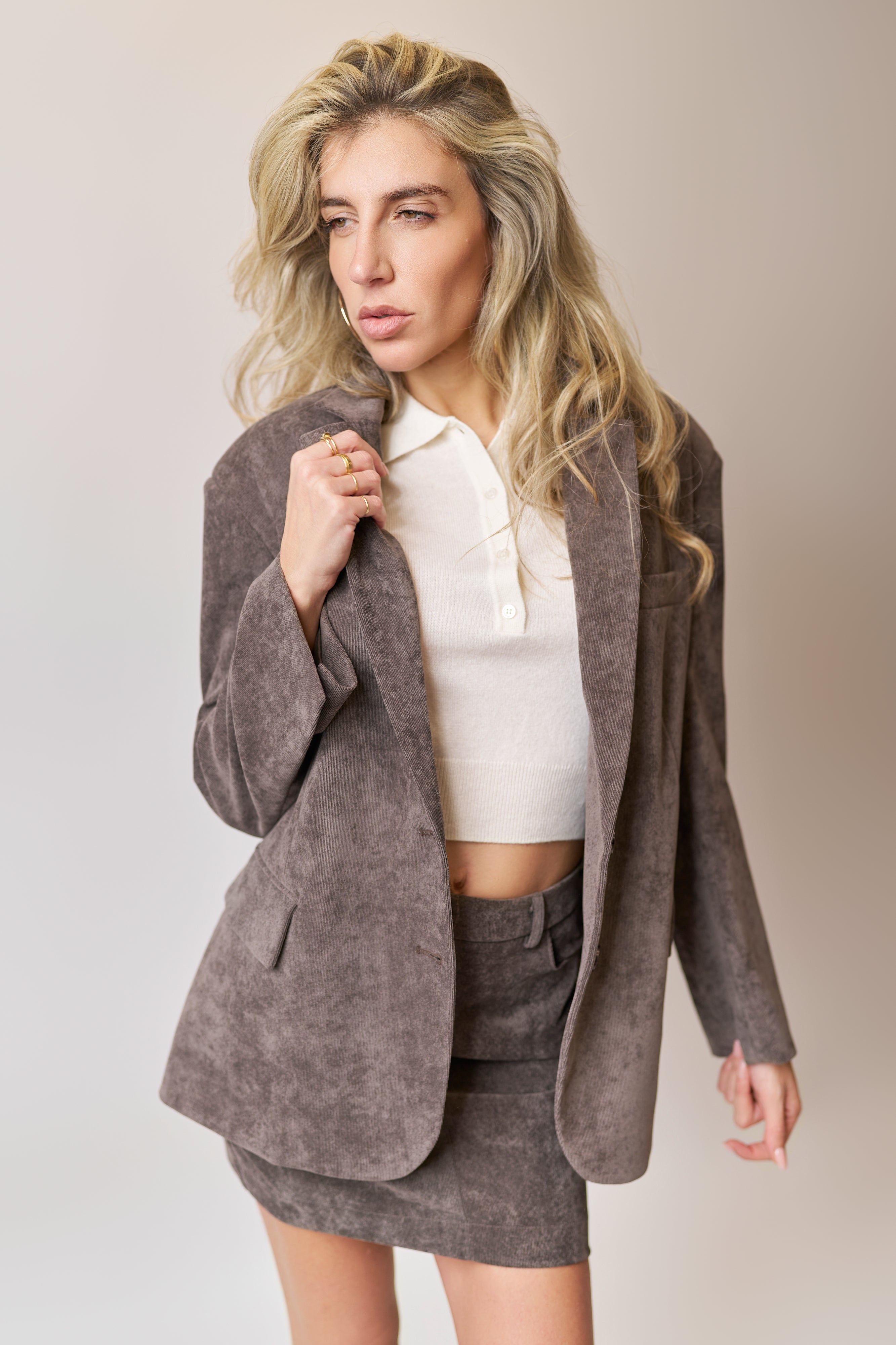 giacca over in velluto so allure