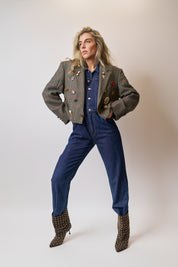 Giacca vintage con spille