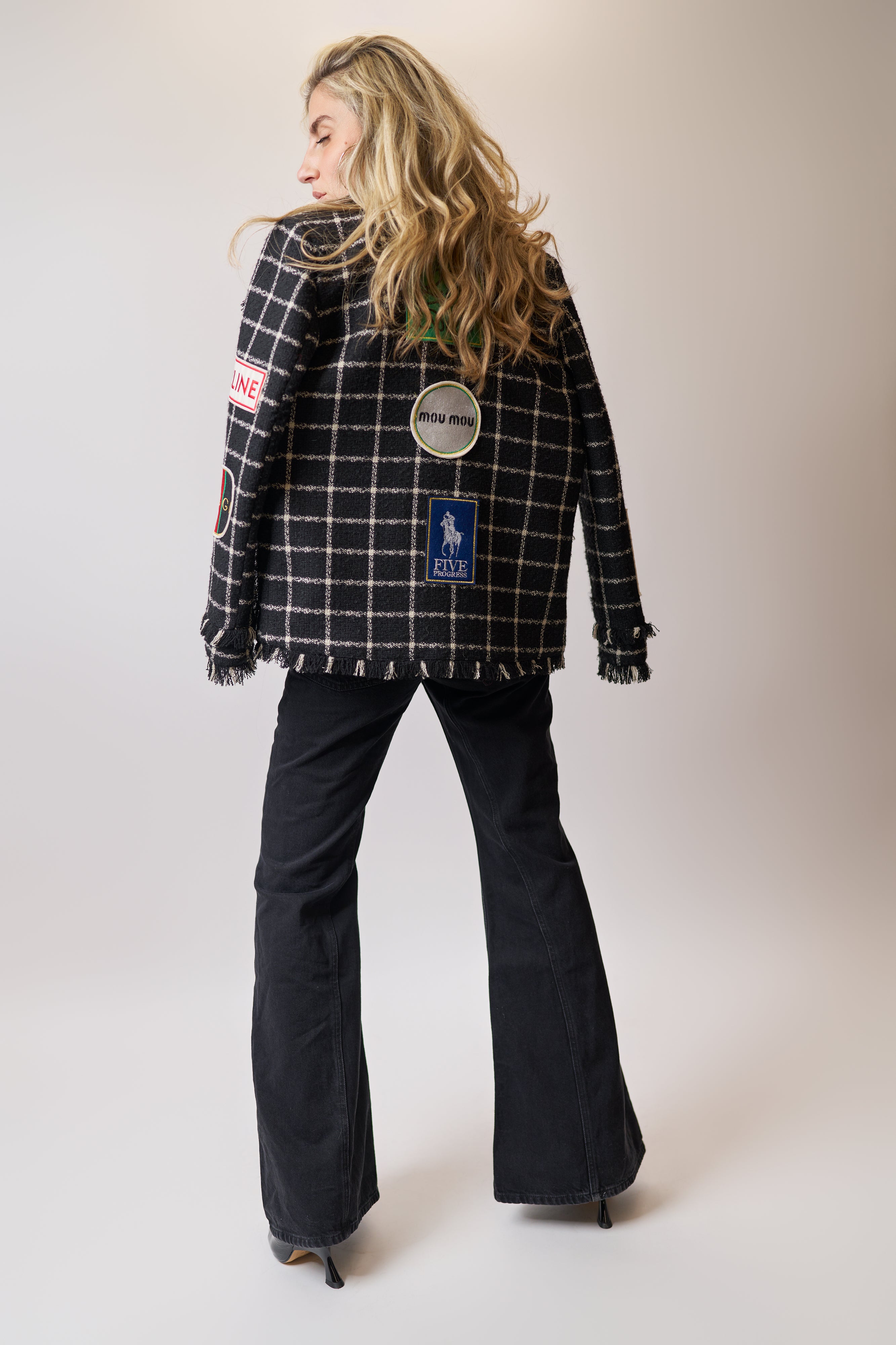 Giacca chanel con patch