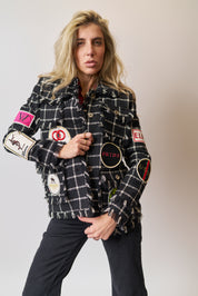 Giacca chanel con patch