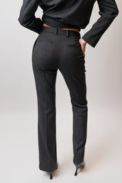 Pantalone gessato slim fit